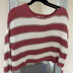 NEVER WORN: Striped cropped sweater from American Eagle